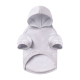 COTTON FLEECE PET HOODIE | LIGHT HEATHER GREY