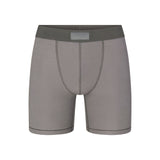 SKIMS COTTON MENS 5" BOXER BRIEF | WASHED GUNMETAL