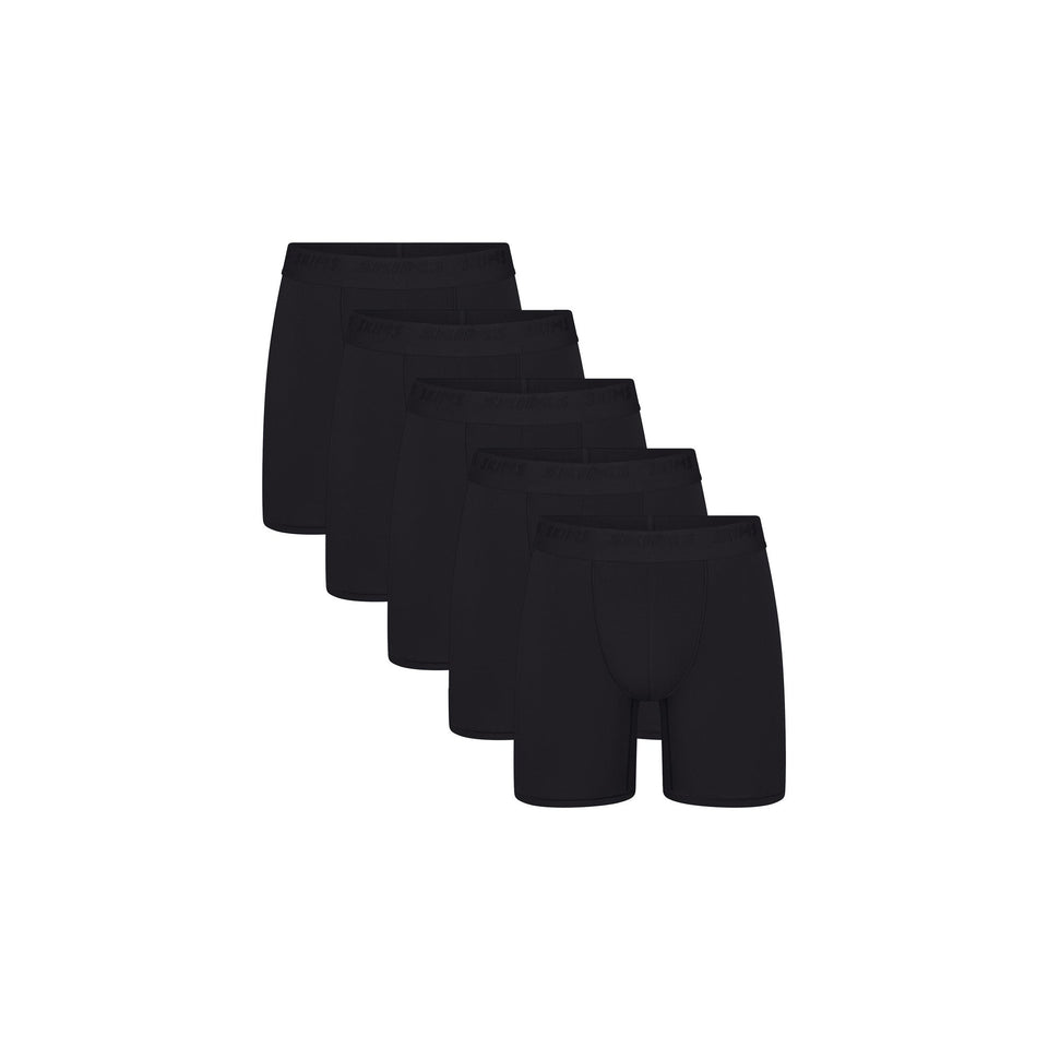 SKIMS STRETCH MENS 5" BOXER BRIEF 5-PACK | OBSIDIAN