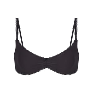 FITS EVERYBODY PICOT SKIMPY SCOOP BRALETTE | ONYX