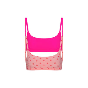 FITS EVERYBODY SCOOP BRALETTE 2-PACK | FLAMINGO AND FLAME HEART