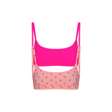 FITS EVERYBODY SCOOP BRALETTE 2-PACK | FLAMINGO AND FLAME HEART
