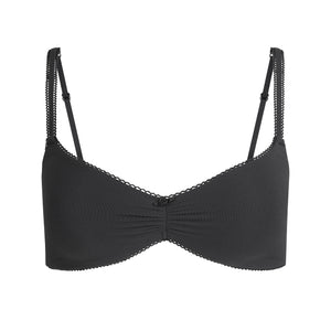 FITS EVERYBODY PICOT SKIMPY SCOOP BRALETTE | ONYX