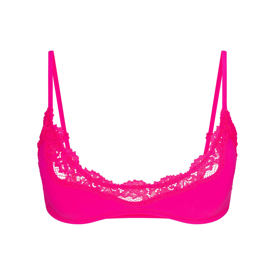 FITS EVERYBODY LACE SCOOP BRALETTE 2-PACK | FLAMINGO AND HEART BREAKER