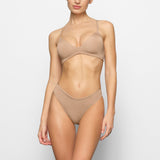 WIRELESS FORM T-SHIRT DEMI BRA | CLAY