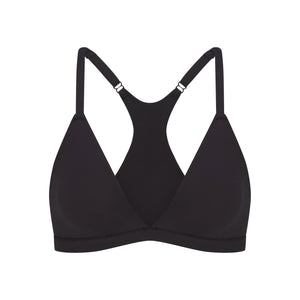 FITS EVERYBODY RACERBACK TRIANGLE BRALETTE | ONYX