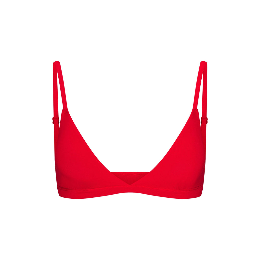 SKIMS SLEEP TRIANGLE BRALETTE | RUBY