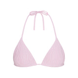 SWEATER KNIT TRIANGLE BRALETTE | BABY PINK