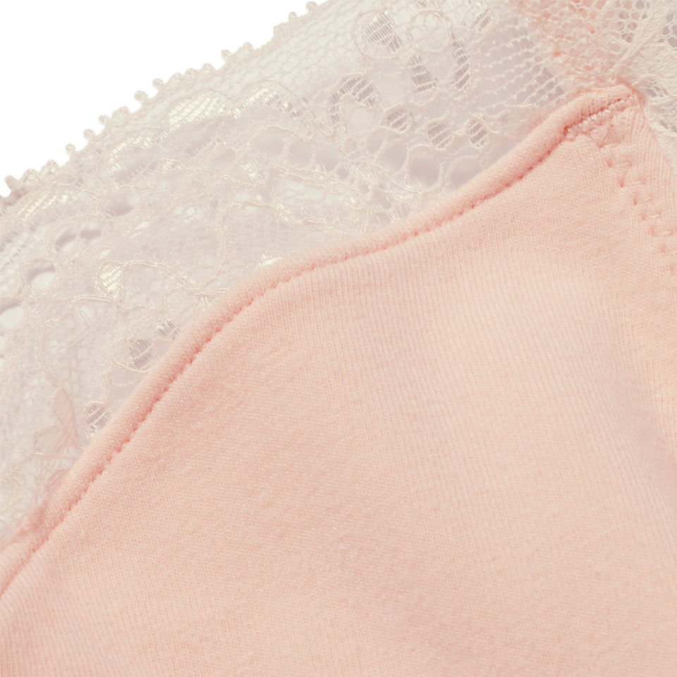 COTTON JERSEY LACE TRIANGLE BRALETTE | PRIMROSE