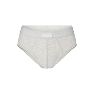 SKIMS COTTON MENS BRIEF | LIGHT HEATHER GREY