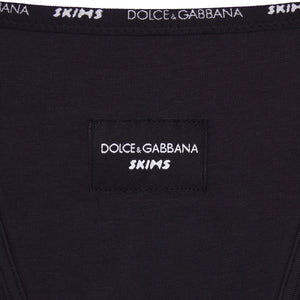 DOLCE&GABBANA X SKIMS COTTON JERSEY BOXER | ONYX