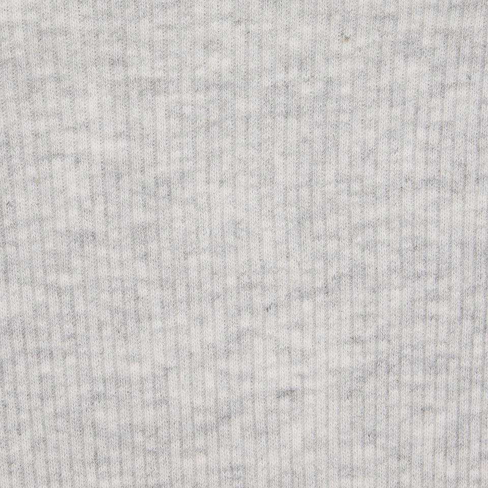 COTTON RIB T-SHIRT | LIGHT HEATHER GREY