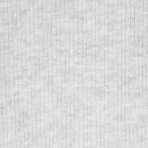 COTTON RIB LONG SLEEVE T-SHIRT | LIGHT HEATHER GREY