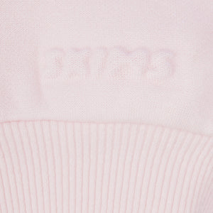COTTON FLEECE SHRUNKEN HOODIE | BARELY PINK