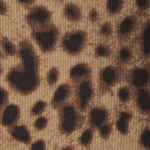 DOLCE&GABBANA X SKIMS COTTON RIB BOXER | LEOPARD