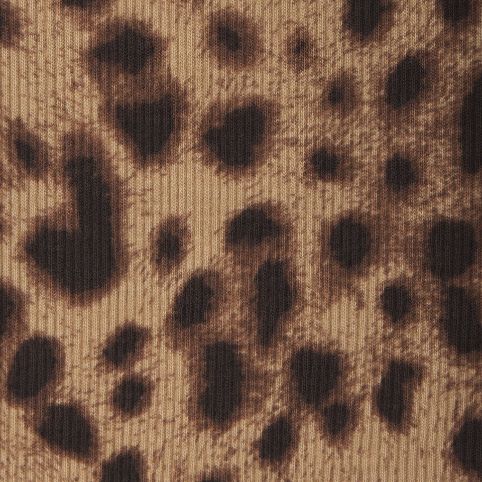 DOLCE&GABBANA X SKIMS COTTON RIB BOXER | LEOPARD