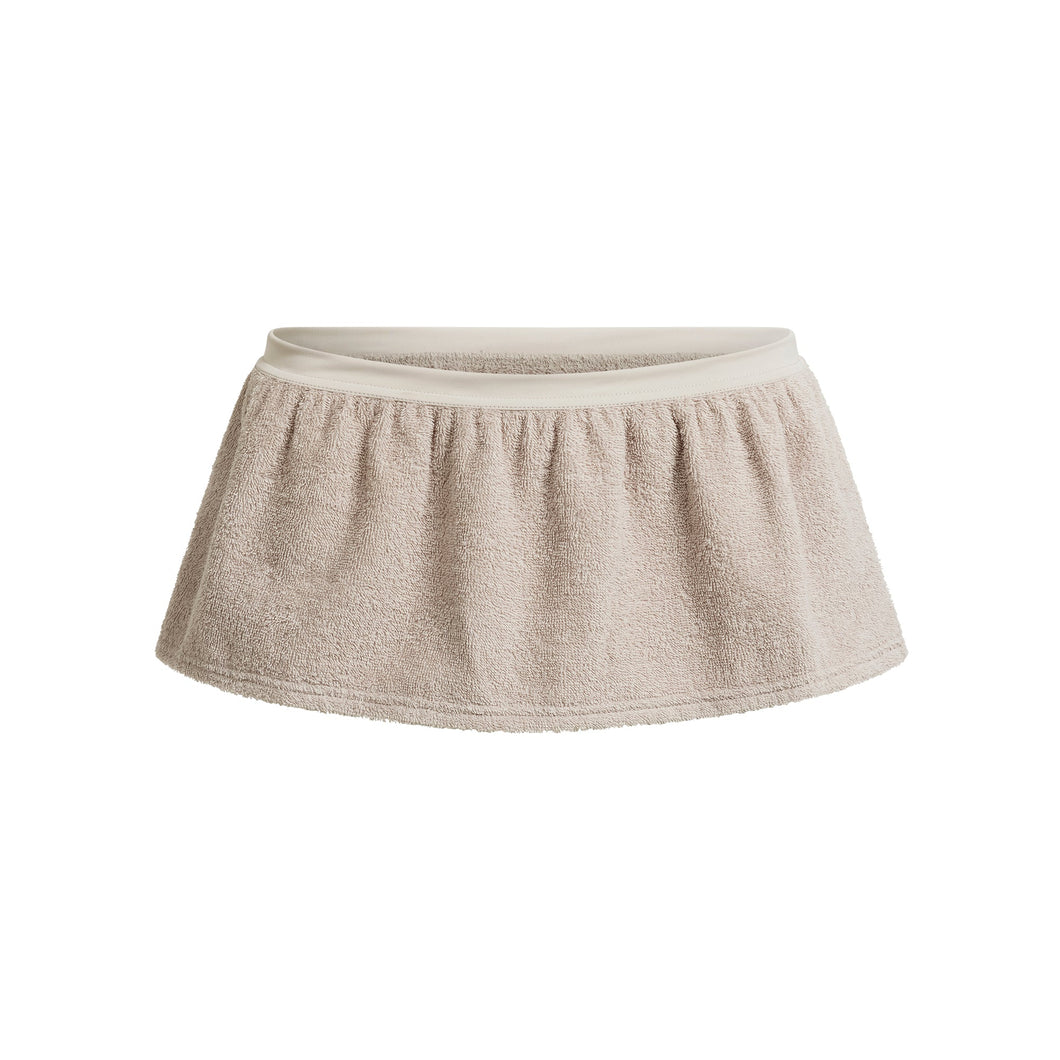 TERRY COVER-UPS MICRO SKIRT | STONE