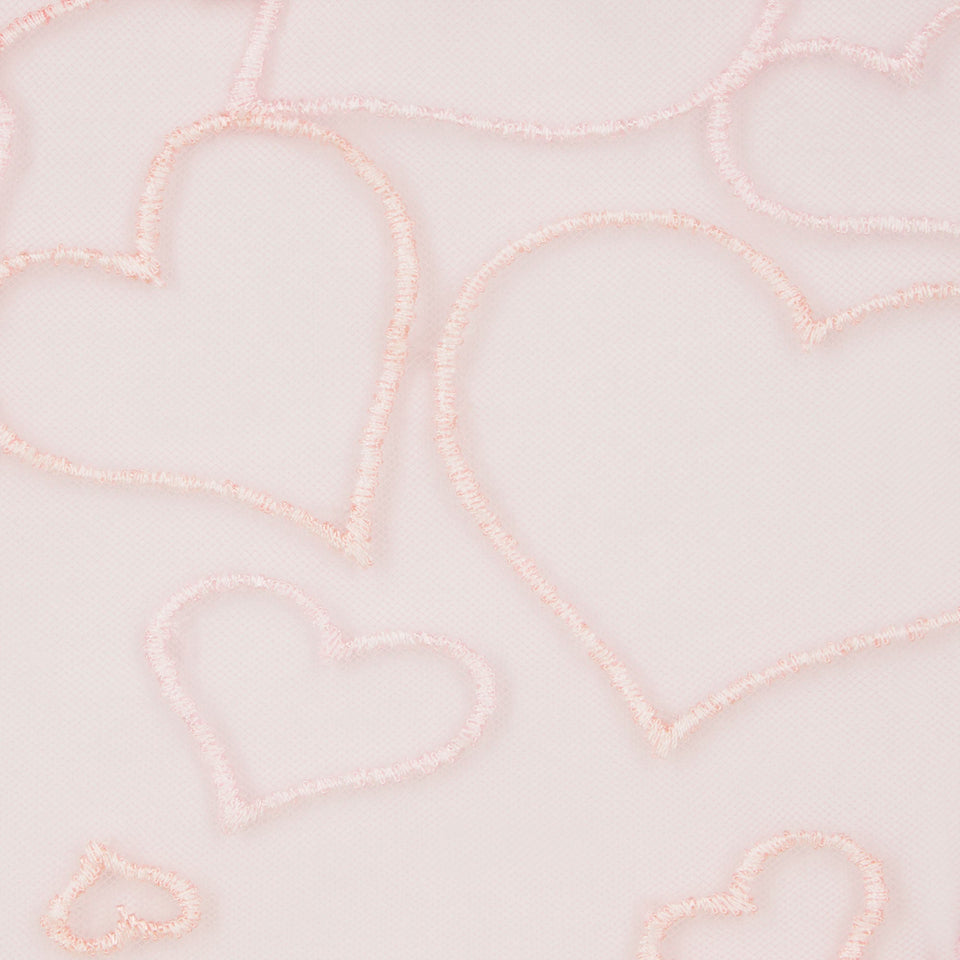 EMBROIDERED TULLE UNLINED DEMI BRA | BUBBLE GUM