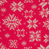 FITS EVERYBODY LACE TRIANGLE CAMI AND BOY SHORT SET | RED SNOWFLAKE FAIR ISLE