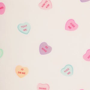 FITS EVERYBODY LACE STRING THONG | MARBLE CANDY HEART PRINT