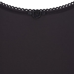 FITS EVERYBODY PICOT SKIMPY SCOOP BRALETTE | ONYX