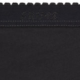 LIGHTWEIGHT COTTON LOGO PICOT HIPSTER | SOOT
