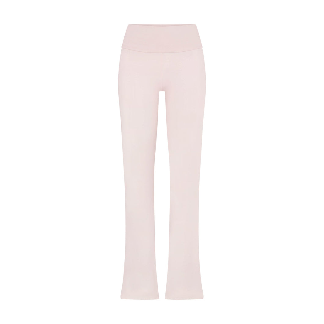 COTTON JERSEY FOLDOVER PANT | BARELY PINK