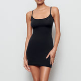 FITS EVERYBODY SLIP DRESS | ONYX