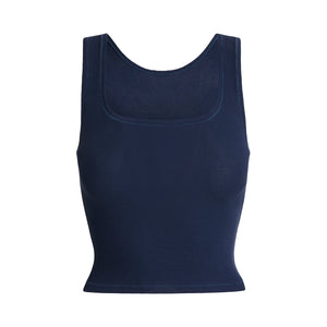 COTTON RIB TANK | NAVY