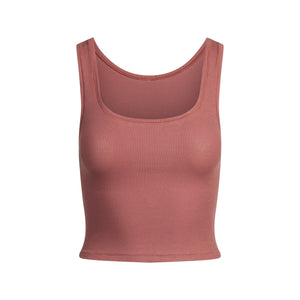 COTTON RIB TANK | REDWOOD