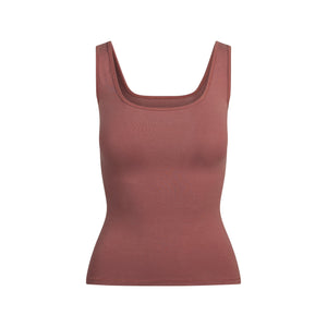 COTTON JERSEY TANK | REDWOOD