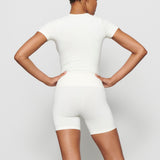 SOFT SMOOTHING SEAMLESS T-SHIRT | MARBLE