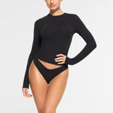 COTTON JERSEY LONG SLEEVE T-SHIRT | SOOT