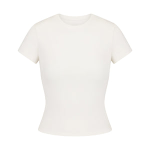 COTTON RIB T-SHIRT | MARBLE