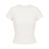 COTTON RIB T-SHIRT | MARBLE