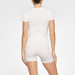 COTTON RIB T-SHIRT | MARBLE