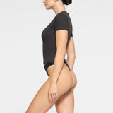 COTTON RIB T-SHIRT | SOOT