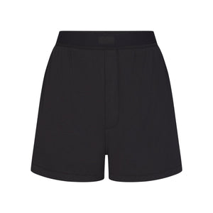 COTTON RIB LOOSE BOXER | SOOT