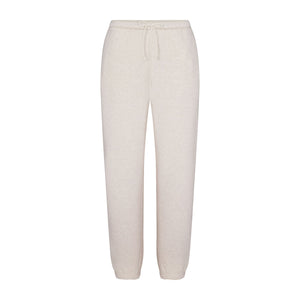 COTTON FLEECE JOGGER | HEATHER OATMEAL