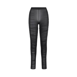 MILKY SHEER HIGH-WAISTED LEGGING | OBSIDIAN