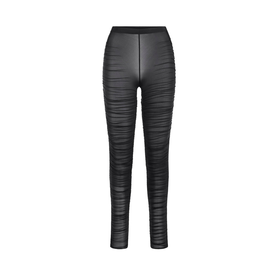 MILKY SHEER HIGH-WAISTED LEGGING | OBSIDIAN