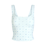 FITS EVERYBODY PICOT TANK AND HIPSTER SET | CLOUD BOW PRINT
