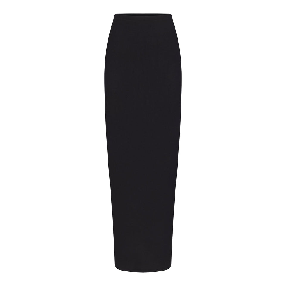 SOFT LOUNGE LONG SKIRT | ONYX