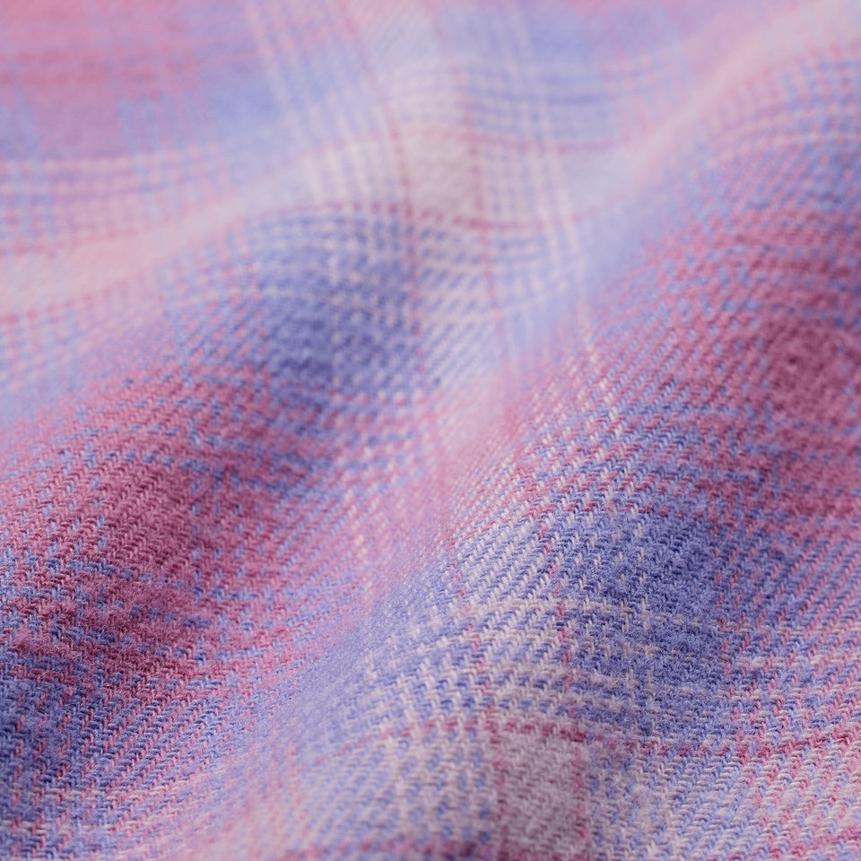 FLANNEL SLEEP OVERSIZED PANT | COTTON CANDY PLAID