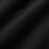 COTTON FLEECE CROPPED ZIP UP HOODIE | ONYX
