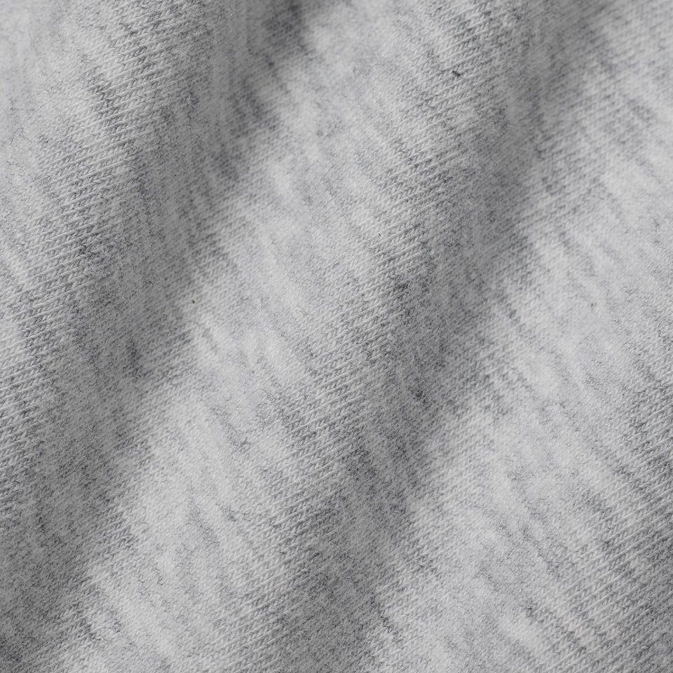 COTTON JERSEY LOW RISE CROP PANT | LIGHT HEATHER GREY