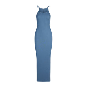 COTTON RIB LONG CAMI DRESS | HARBOR
