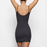 FITS EVERYBODY LACE SLIP DRESS | ONYX