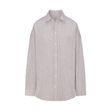 COTTON POPLIN SLEEP BUTTON UP DRESS | SILVER CHECK