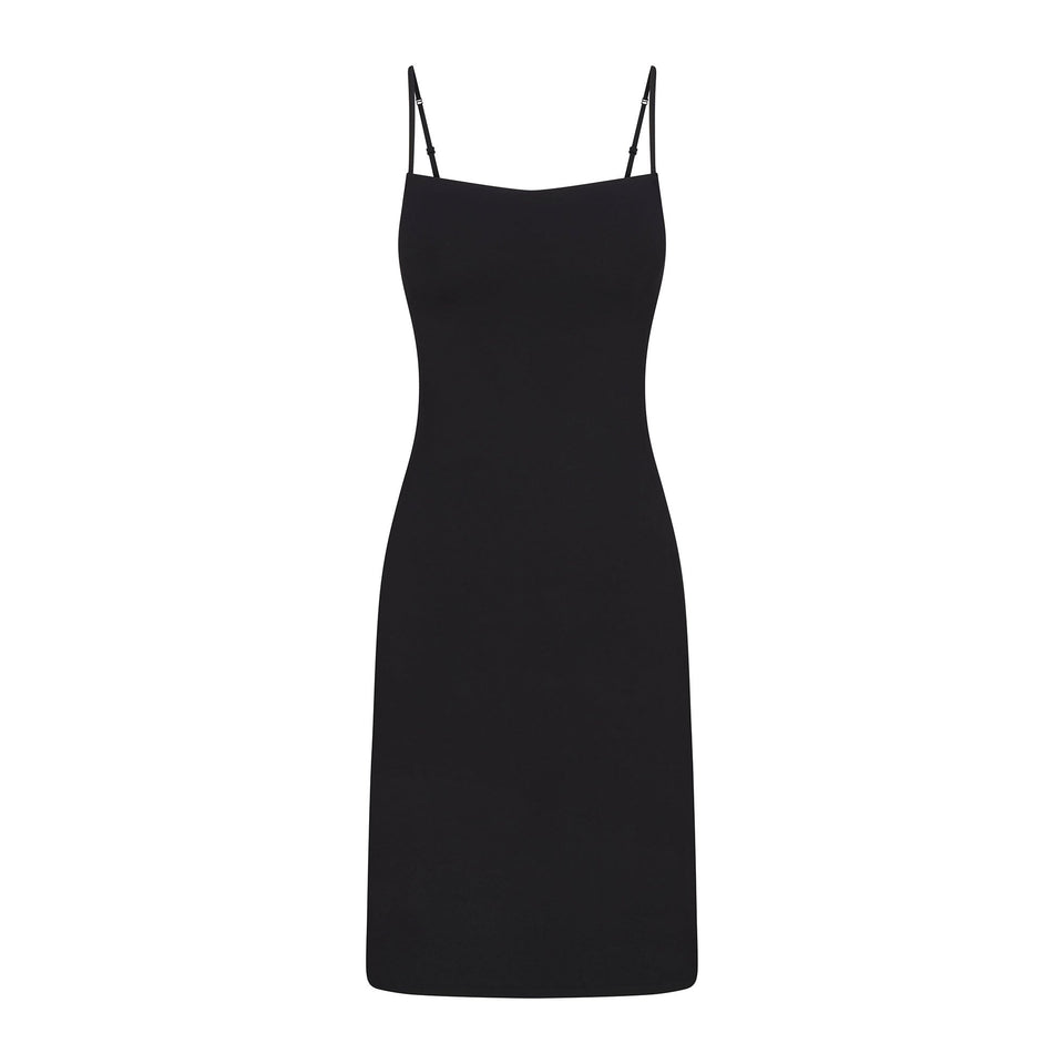 SMOOTH LAYERS MIDI DRESS | OBSIDIAN